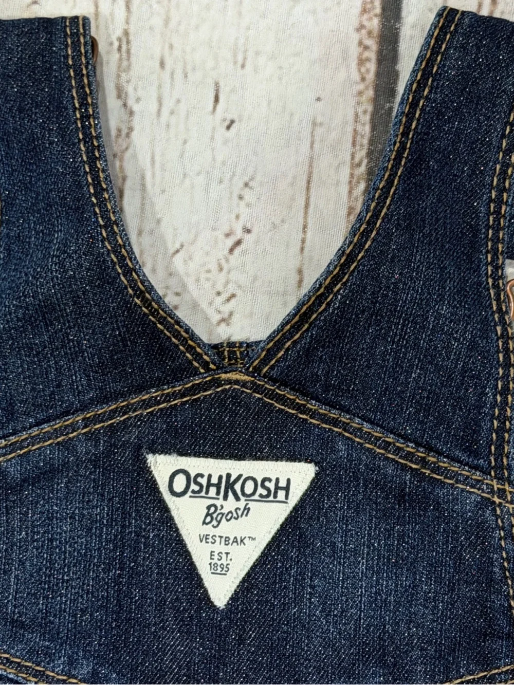 Oshkosh B'Gosh Blue Denim Overalls Size 24 Months New Kid Jeans